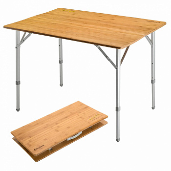 3928 Bamboo 10072 Folding table стол скл., алюм