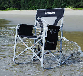 9C2202 ROCKING DIRECTOR CHAIR кресло-качалка скл. сталь